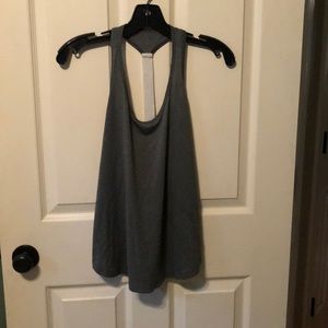 Grey workout tank top